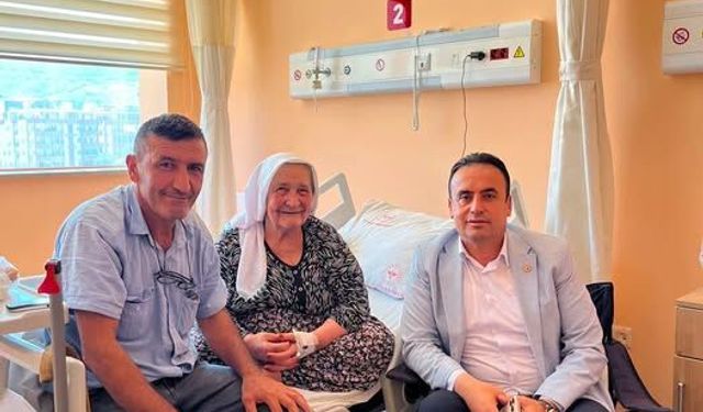 İbrahim Çerçi’den Emine Geçit’e Geçmiş Olsun Ziyareti