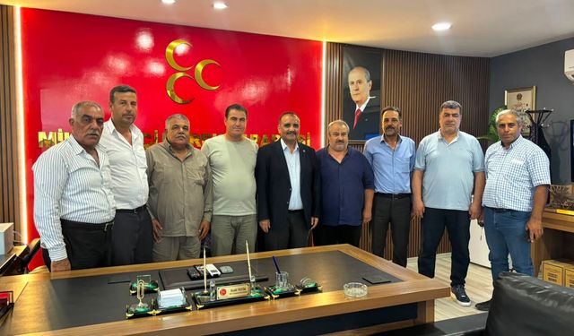 MHP Ceylanpınar İlçe Başkanı Tetik'e Tebrik Ziyareti