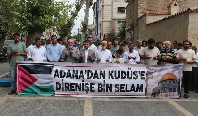 Adana'da İsrail'in Gazze'yi işgali protesto edildi