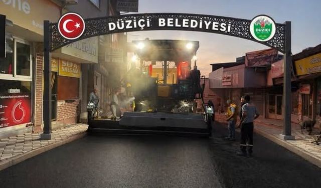 Düziçide Asfalt Çalışmaları Aralıksız Devam Ediyor