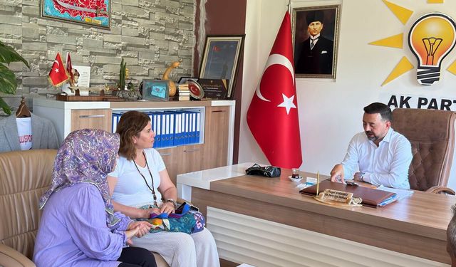 Başkan Kararmaz Fatma Bozkurt ve Güzel'i Ağırladı