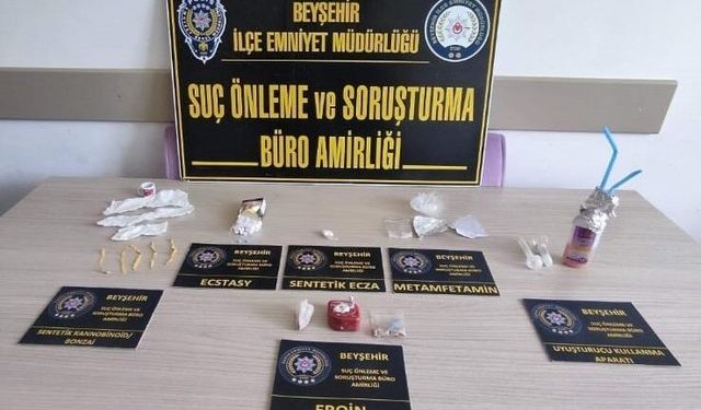 Beyşehir’de Yasaklı Madde Operasyonunda 2 Şüpheli Tutuklandı