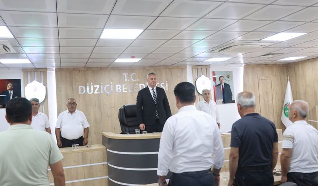 Düziçi Belediyesi Temmuz Ayı Meclis Toplantısı Yapıldı