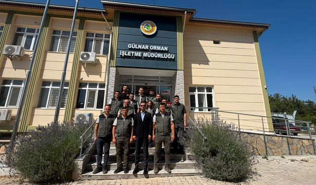 Gülnar Kaymakamı Aslan'dan Orman İşletme Müdürü Karaca'ya ziyaret