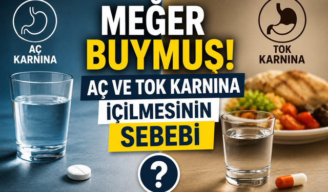İlaçların Aç ve Tok Karnına İçilme Sebebi Buymuş!
