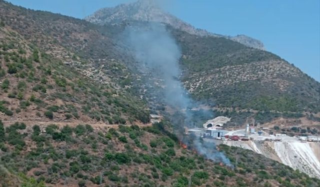 Mersin'de makilik alanda çıkan yangın söndürüldü