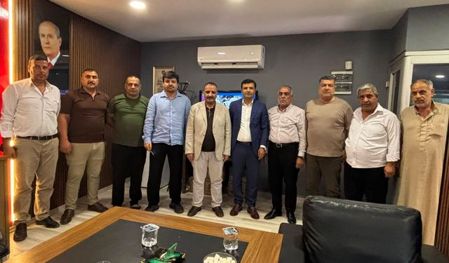 Ziraat Mühendislerinden MHP Ceylanpınar İlçe Başkanı Halil Tetik'e Tebrik Ziyareti