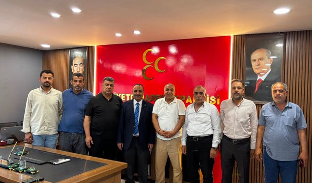 Osmaniye Zorkun Spor Başkanı Bakır Yıldız'dan MHP Ceylanpınar İlçe Başkanlığına Ziyaret