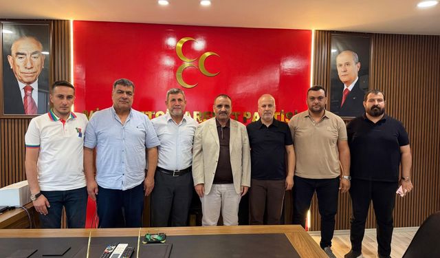 MHP Ceylanpınar'da Başkan Tetik'e Hayırlı Olsun Ziyareti
