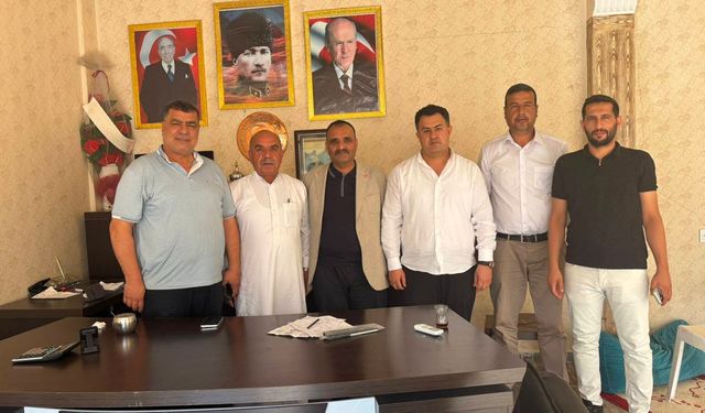 MHP Ceylanpınar'dan Eski İlçe Başkanı Uçar'a Ziyaret