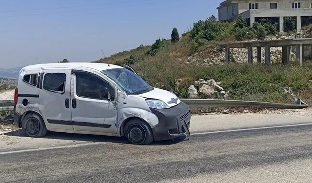 Yayladağı-Antakya Yolunda Mıcır Nedeniyle Kaza Yaşandı