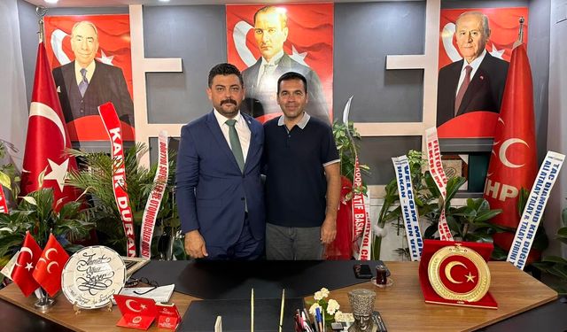 MHP Dörtyol İlçe Başkanı Seçer'e Özkan Özer Ziyareti