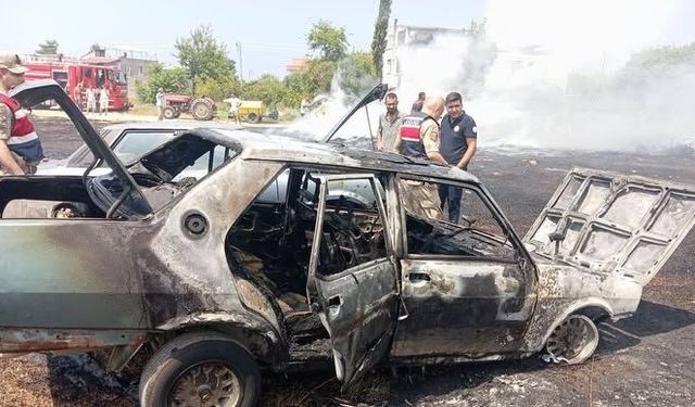 Dörtyol Yeşilköy'de Araç ve Bahçe Yangını Söndürüldü