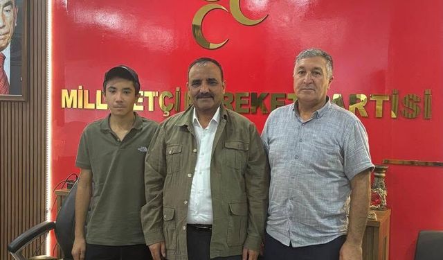 MHP Ceylanpınar İlçe Başkanı Tetik’e Hayırlı Olsun Ziyareti