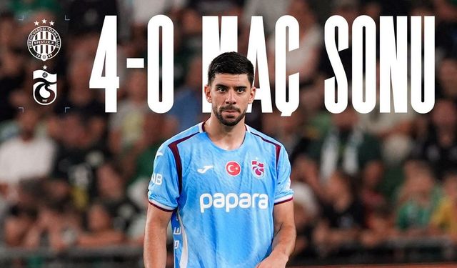 Trabzonspor Avrupa Ligi’ne 4-0’la Veda Etti