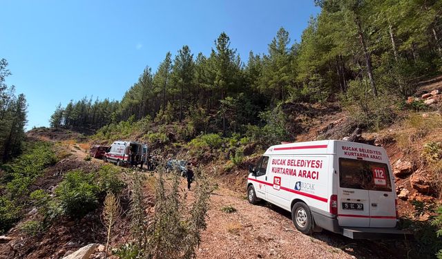 Burdur'da kayalıklardan düşen kişi kurtarıldı