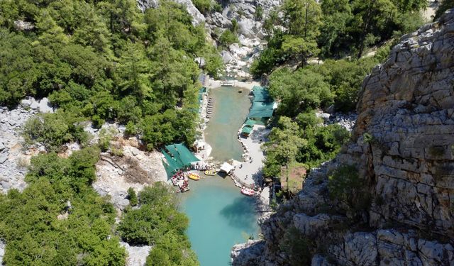 Göynük Kanyonu, Antalya'nın sıcağından bunalan macera tutkunlarını ağırlıyor