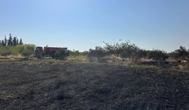 Hatay Arsuz’da Bahçe Yangını Kısa Sürede Söndürüldü