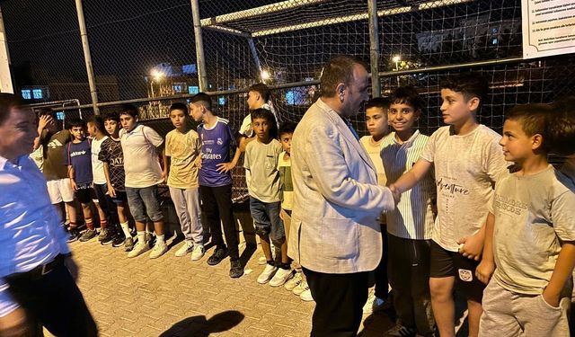 MHP Ceylanpınar İlçe Başkanlığı Minik Futbolcuları Ağırladı
