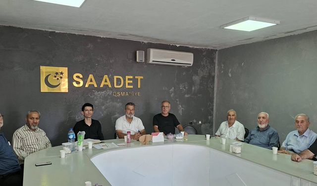 Saadet Partisi İl Başkanı  Kılıç Yönetimle Bir Araya Geldi