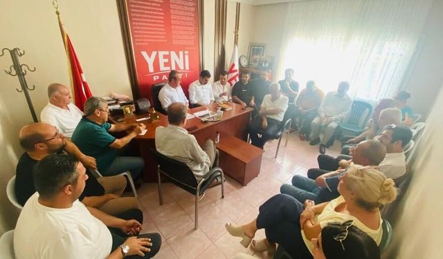 Yeni Parti Düziçi İlçe Başkanı Erol Tabak’tan Durum Toplantısı
