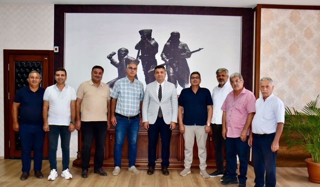 Dörtyol Kaymakamı Mehmet Keklik, Küçük Sanayi Sitesi Kooperatifi Heyetini Kabul Etti