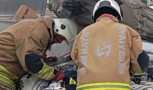 Hatay Belen’de Araç Yangını Kısa Sürede Söndürüldü