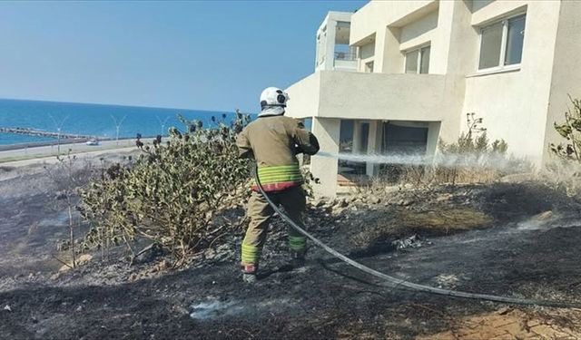 Hatay'da otluk alanda çıkan yangın söndürüldü