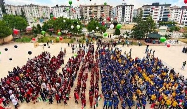 Kadirli’de Öğrenciler Filistin’i Unutmadı