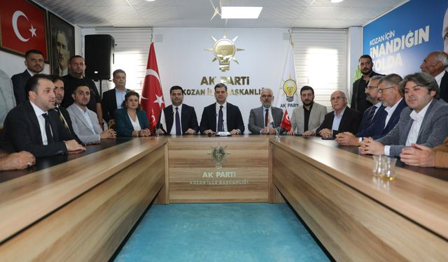 AK Parti Adana İl Başkanı Mustafa Özkan, Kozan'da ziyaretlerde bulundu