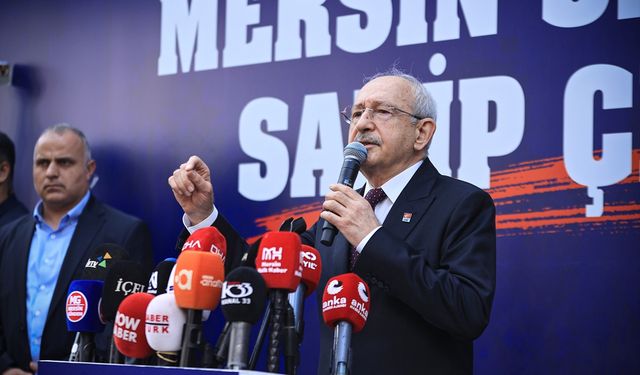CHP Genel Başkanı Kılıçdaroğlu, Mersin'de konuştu: