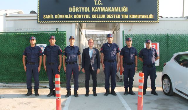 Erzin Kaymakamı Akpınar’dan Dörtyol Sahil Güvenliğe Ziyaret