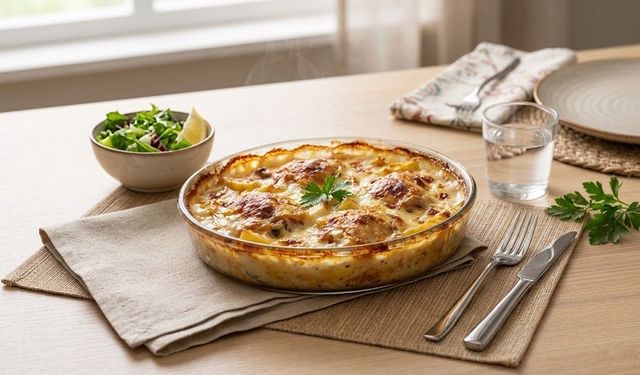 Fırında Beşamel Soslu Tavuk ve Patates Nasıl Yapılır