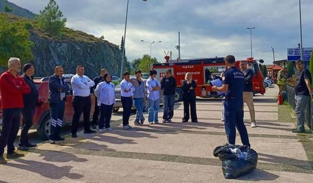 Hatay’da Habib-i Neccar Tesisi Personeline Yangın Eğitimi