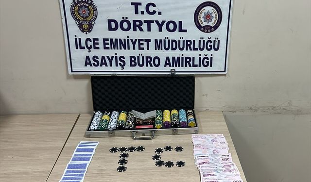 Hatay'da kumar oynarken yakalanan 6 kişiye 69 bin 624 lira ceza kesildi