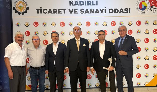 Kadirli SGK Müdürü Kabaklı’dan TSO Başkanı Yüksel’e Ziyaret