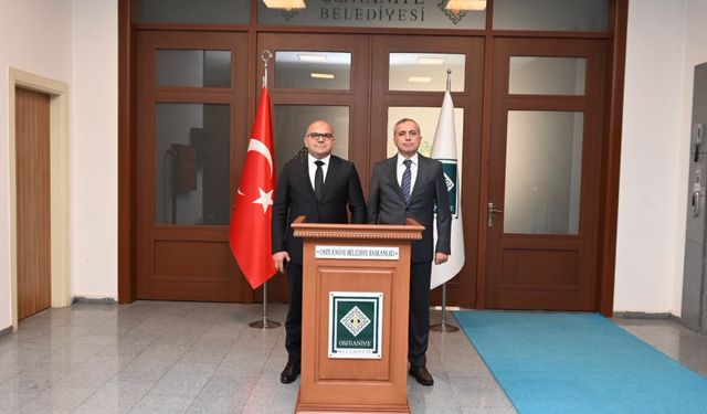 Osmaniye'de Başkan Çenet'e Müfettiş Özarslan Ziyareti