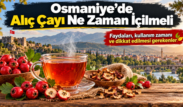 Osmaniye’de Alıç Çayı Ne Zaman İçilmeli?