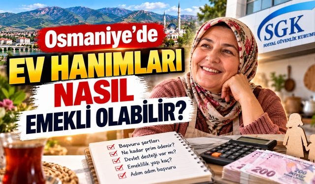 Osmaniye’de Ev Hanımları Nasıl Emekli Olabilir?