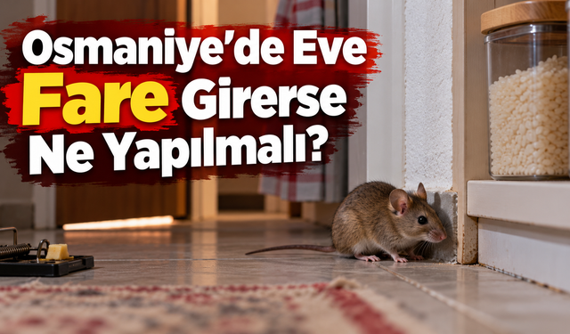 Osmaniye’de Eve Fare Girerse Ne Yapılmalı?