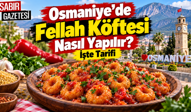 Osmaniye’de Fellah Köftesi Nasıl Yapılır İşte Tarifi ?