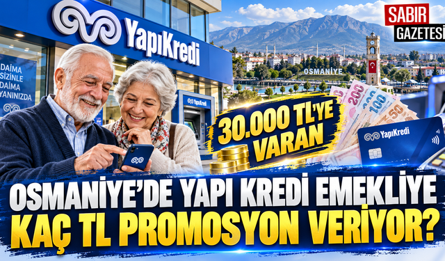Osmaniye’de Yapı Kredi Emekliye Kaç TL Promosyon Veriyor?