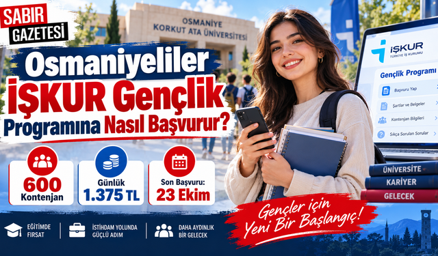 Osmaniyeliler İŞKUR Gençlik Programına Nasıl Başvurur?