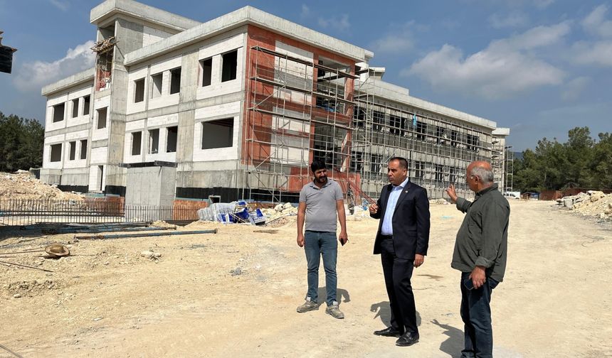 Mezitli Devlet Hastanesinin inşası sürüyor