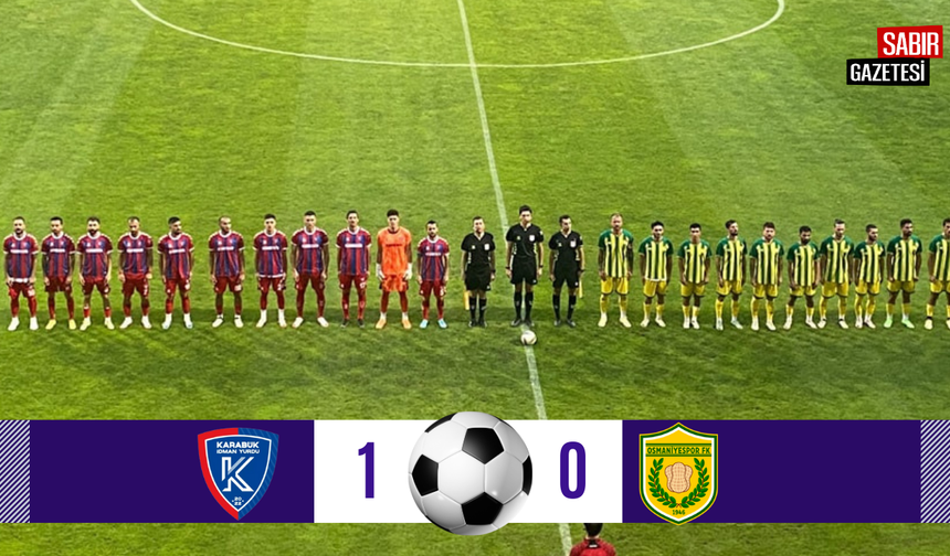 Karabük İdman Yurdu, Osmaniyespor FK’yı 1-0 Mağlup Etti