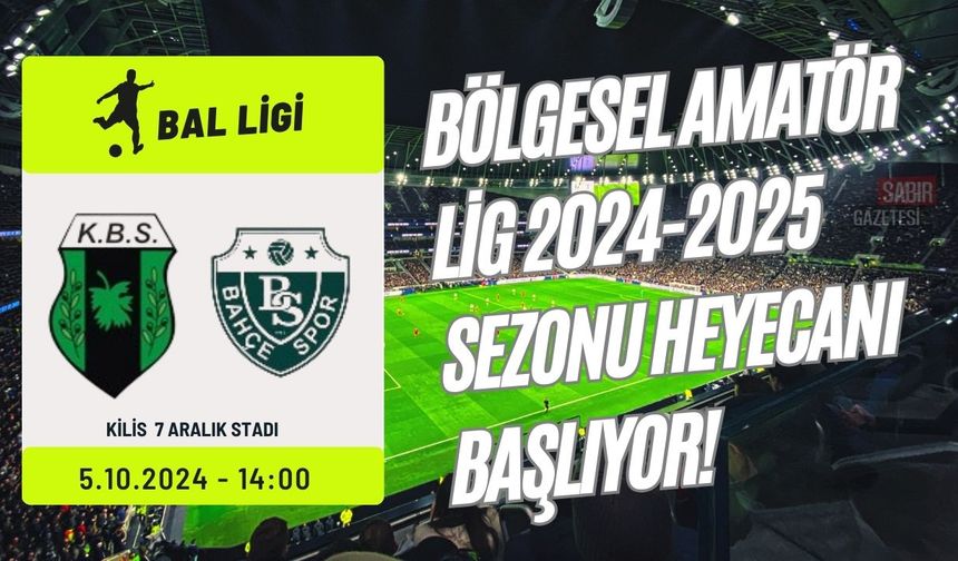 Bölgesel Amatör Lig 2024-2025 Sezonu Heyecanı Başlıyor!