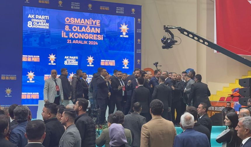 AK Parti Osmaniye İl Başkanlığı 8. Olağan Kongresi Tek Listeyle Gerçekleşiyor