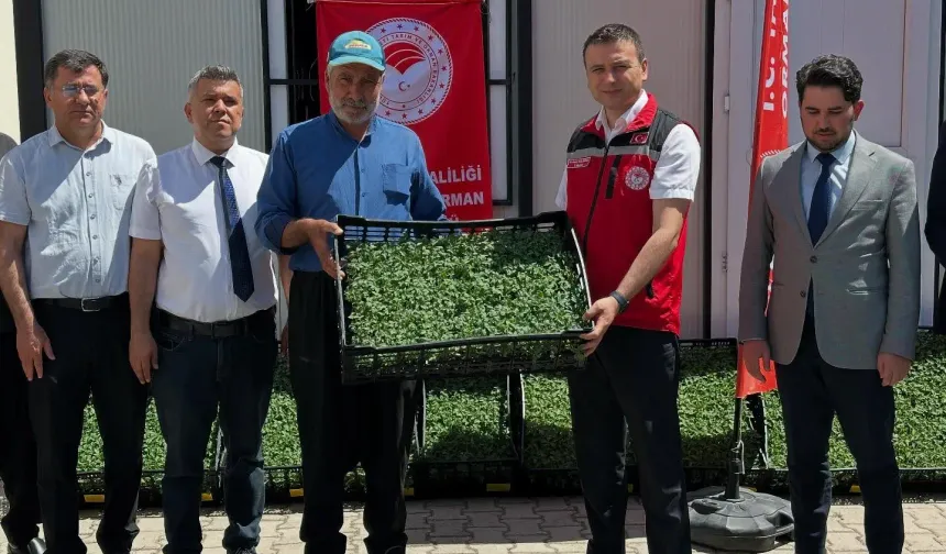 Bahçe’de 100 Çiftçiye Domates Fidesi Desteği