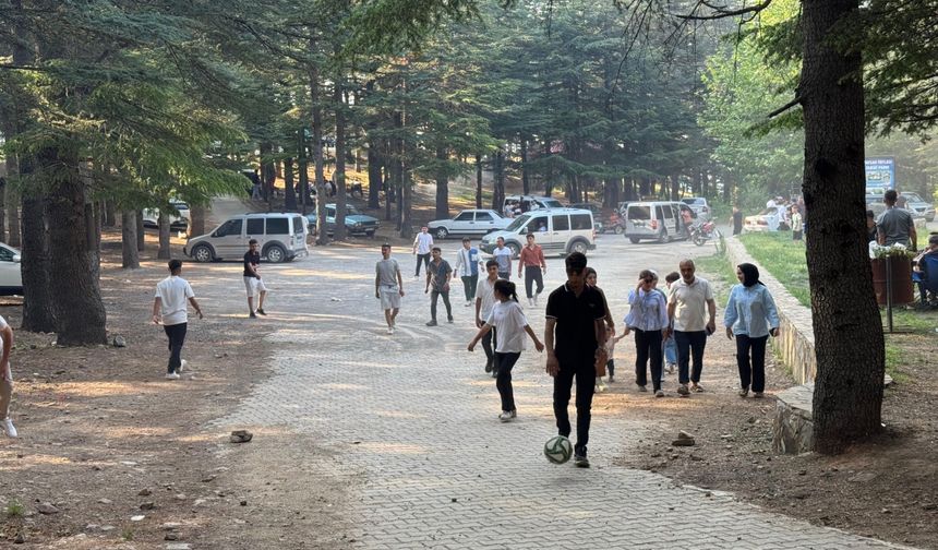Kahramanmaraş'taki Yavşan Yaylası'nda bayram yoğunluğu yaşanıyor