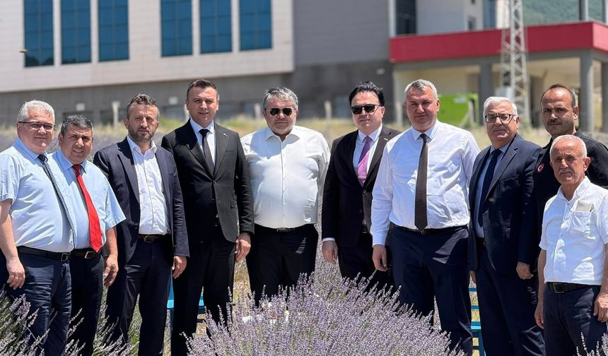 Osmaniye Protokolü Düziçi’nde  Lavanta Bahçesini Gezdi